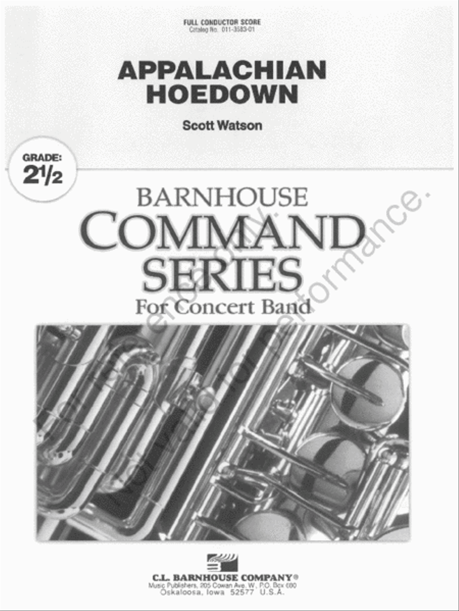 Appalachian Hoedown Concert Band scores gallery preview page 2