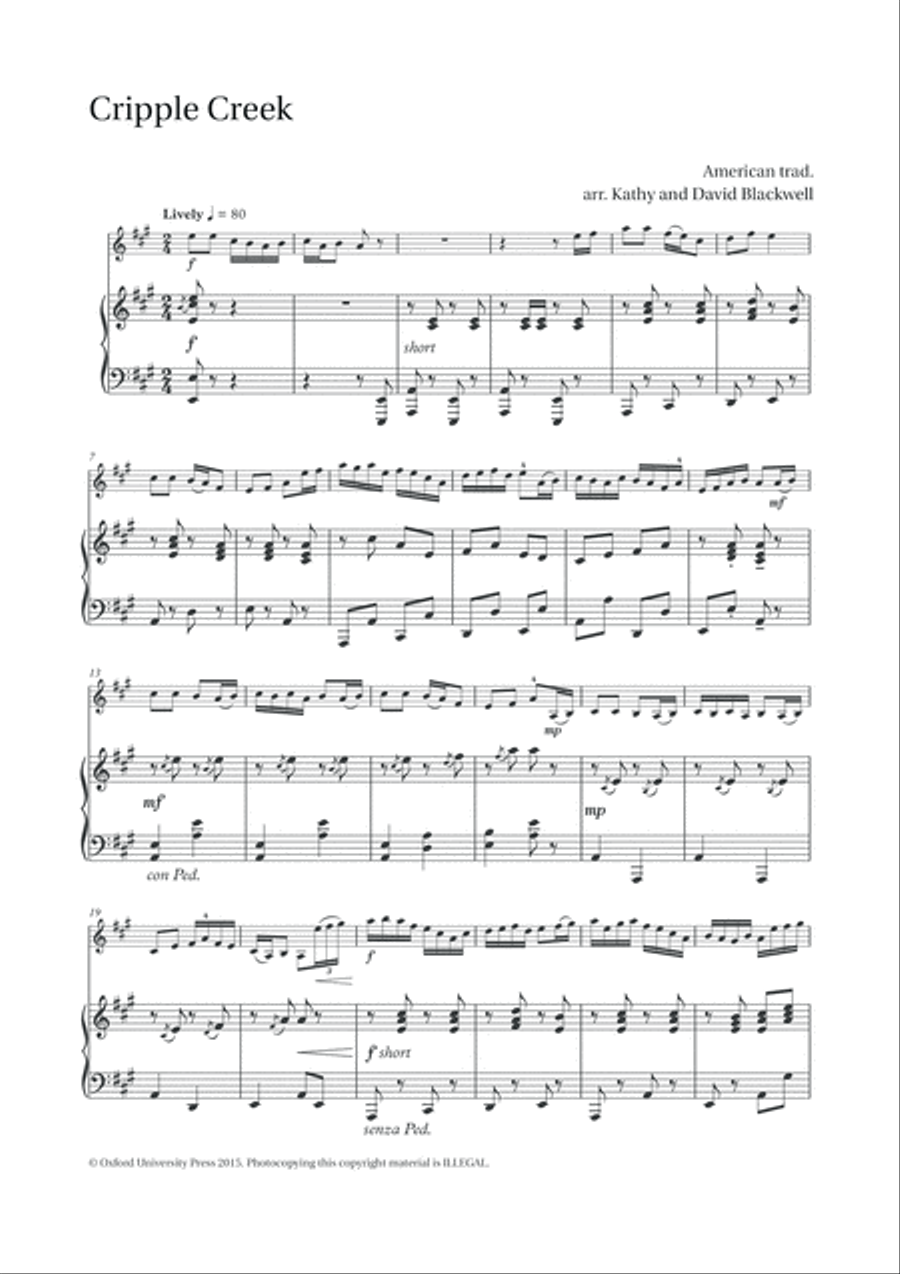 Cripple Creek Violin Solo scores gallery preview page 2