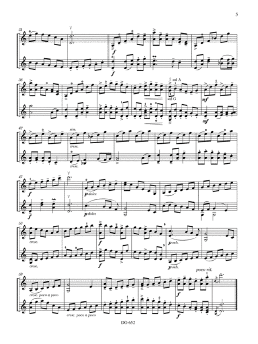 Voyage à deux, volume 2 Violin scores gallery preview page 5