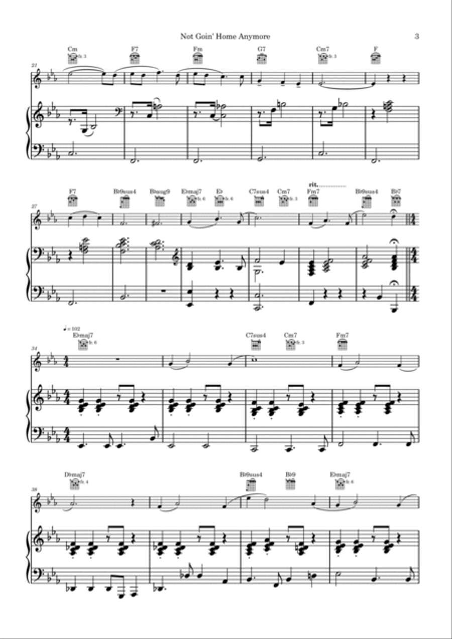Not Goin' Home Anymore Not Goin' Home Anymore Violin Solo scores gallery preview page 3