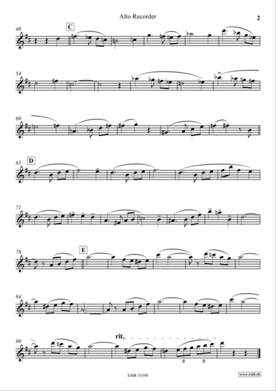 Autumn With You Alto Recorder scores gallery preview page 3
