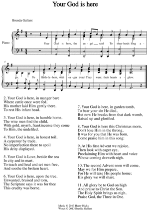Your God is here. A new hymn.