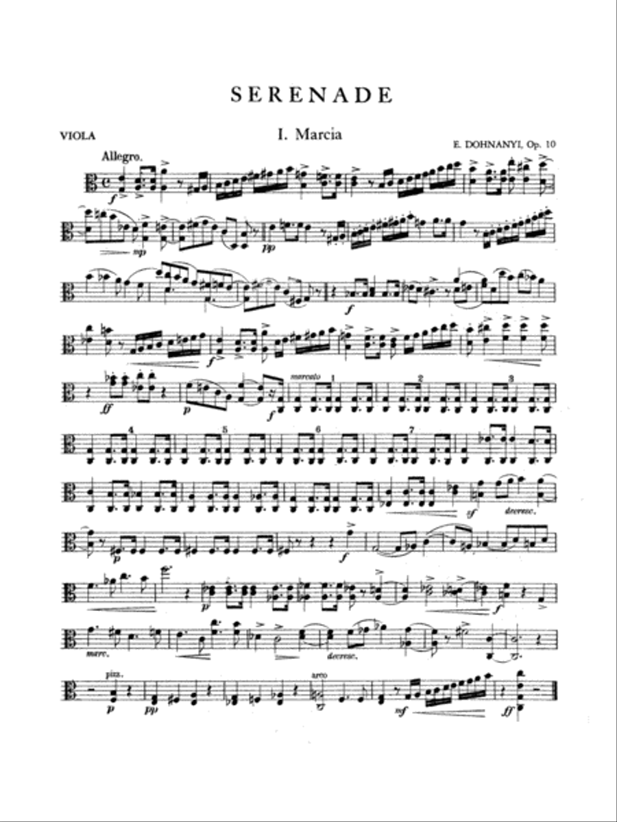 Serenade, Op. 10 String Trio scores gallery preview page 2