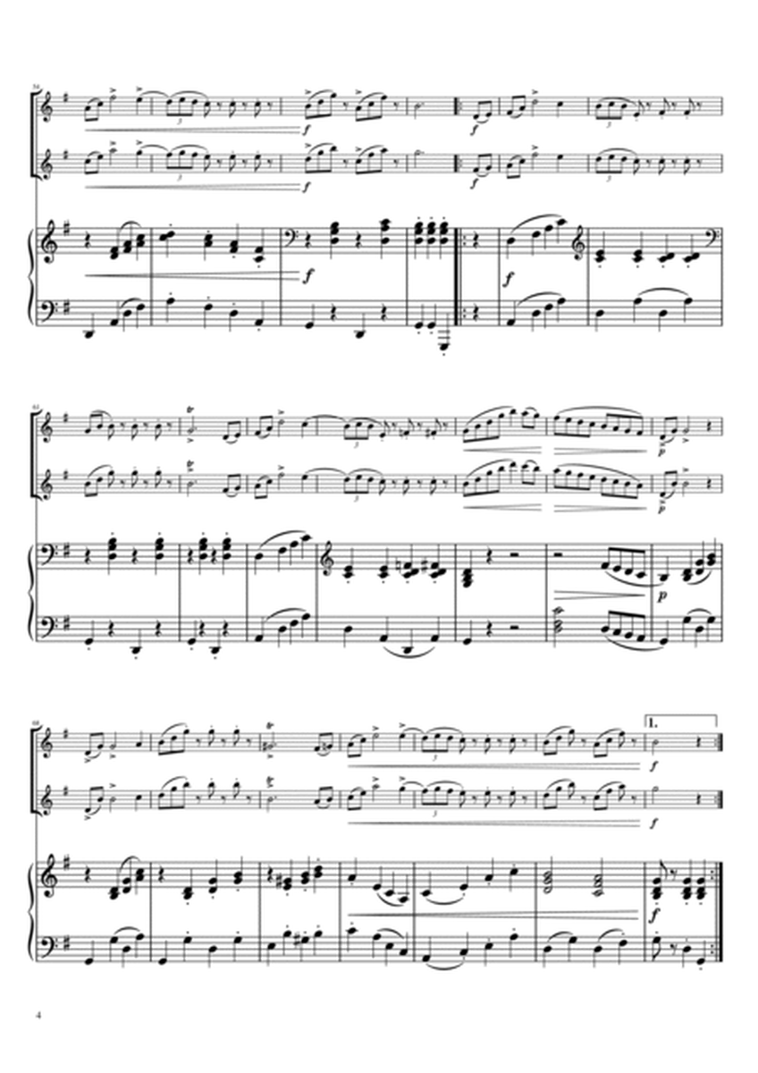 "Radetzky Marsch" (Cdur) Pianotrio / Oboe duet image number null