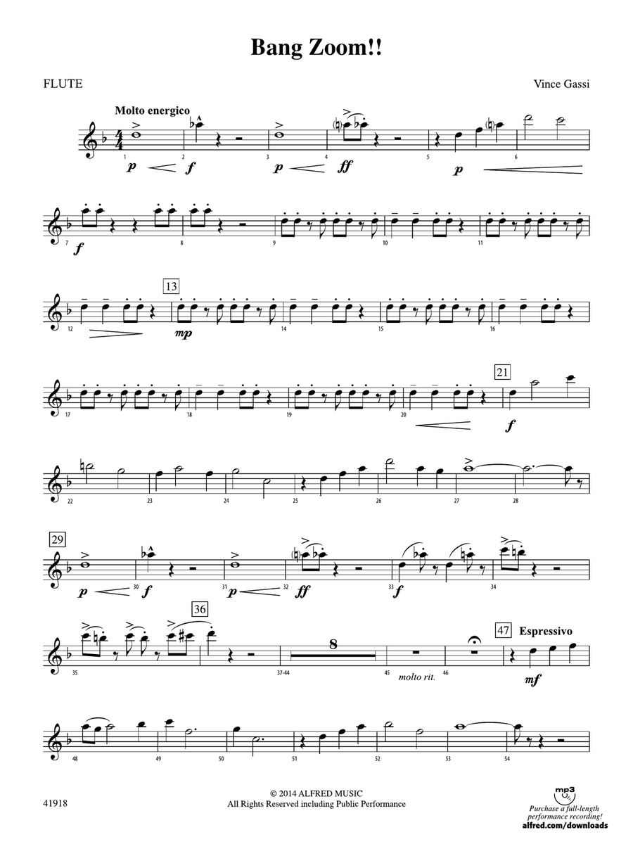 Bang Zoom!: Flute