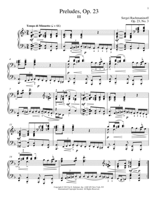 Prelude In D Minor, Op. 23, No. 3