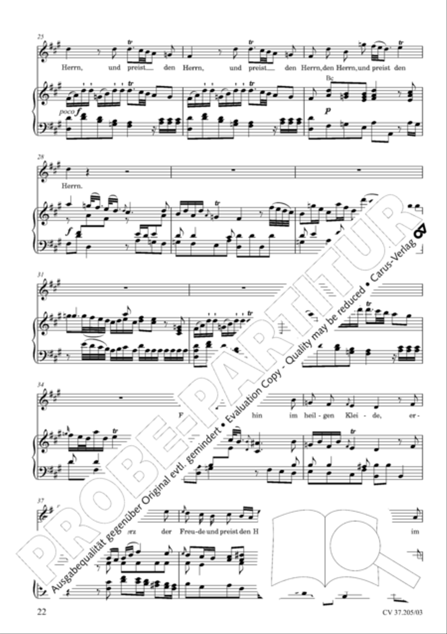 Ergreifet die Psalter, ihr christlichen Chore 4-Part scores gallery preview page 23