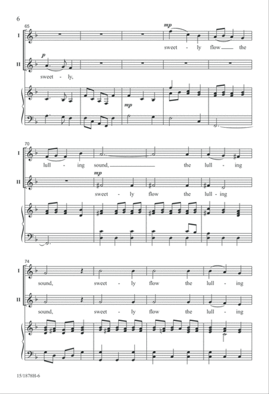 Music, Spread Thy Voice Around 2-Part scores gallery preview page 6