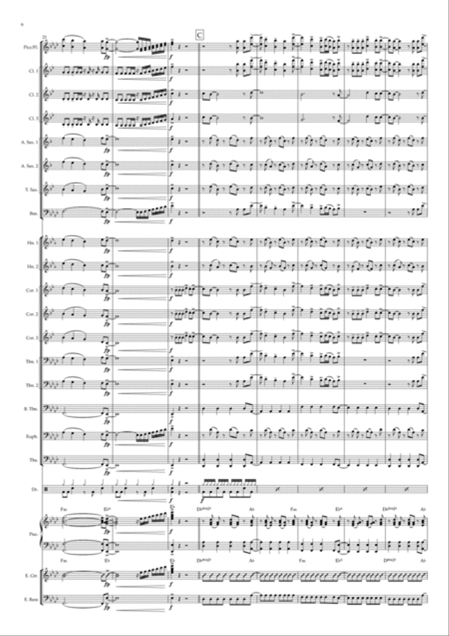 Pompeii Pompeii Concert Band scores gallery preview page 6