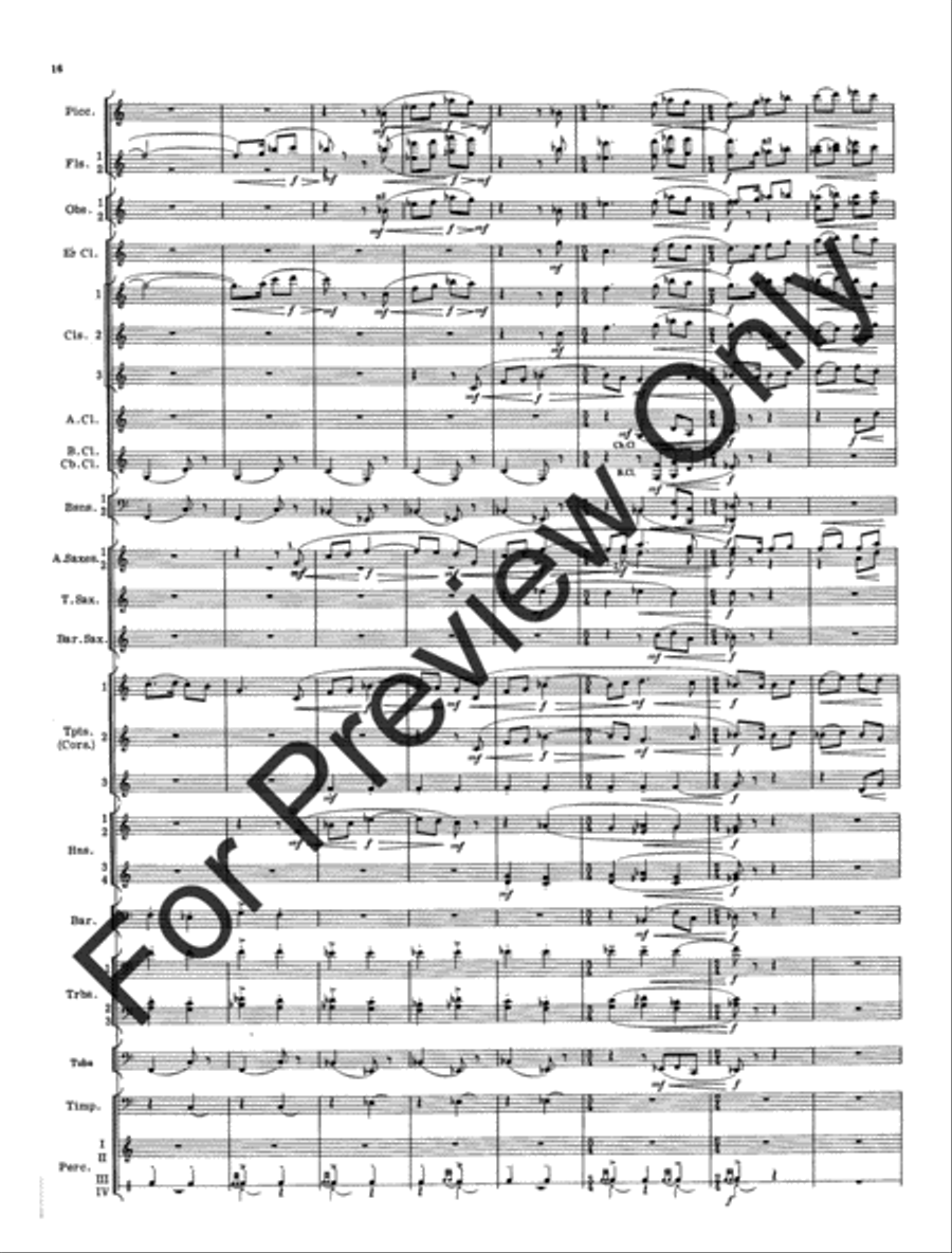 Cantique and Festival (Score) Concert Band scores gallery preview page 19