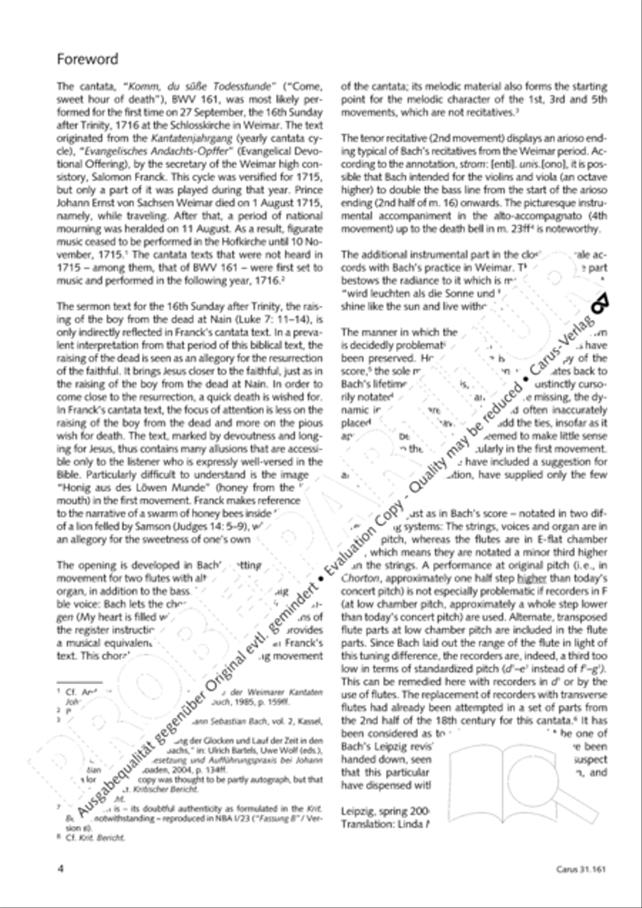 Komm, du susse Todesstunde 4-Part scores gallery preview page 5