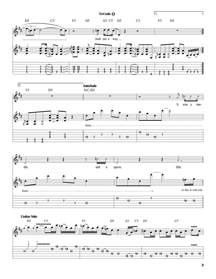 The Needle And The Spoon The Needle And The Spoon Acoustic Guitar scores gallery preview page 3