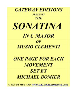 Sonatina in C major of Clementi