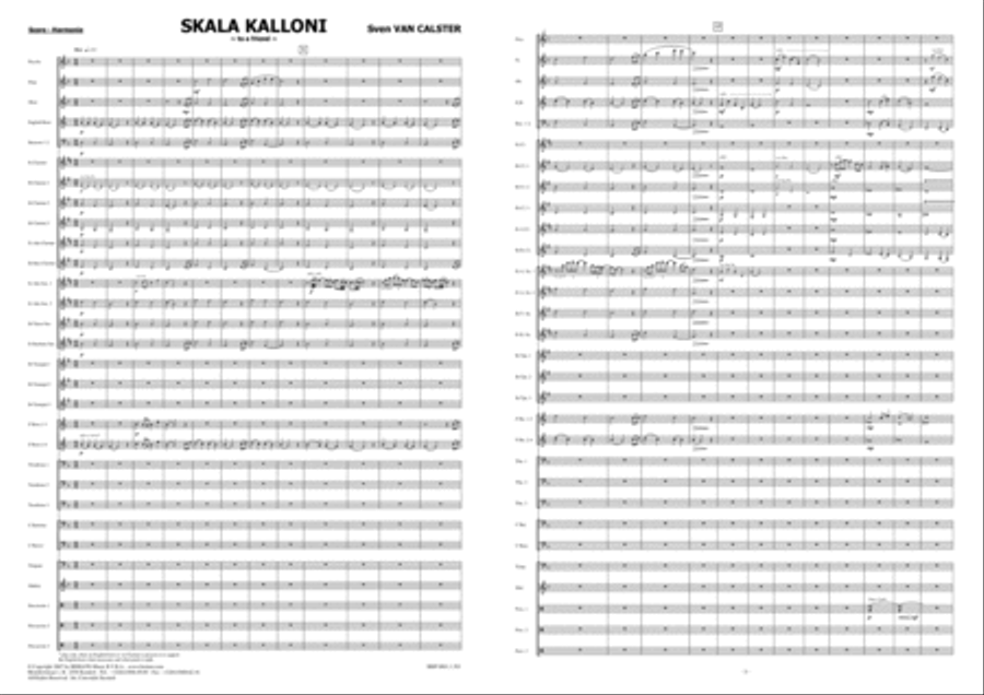 Skala Kalloni Concert Band scores gallery preview page 3