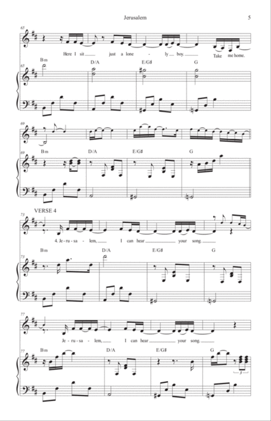 Jerusalem Small Ensemble scores gallery preview page 6