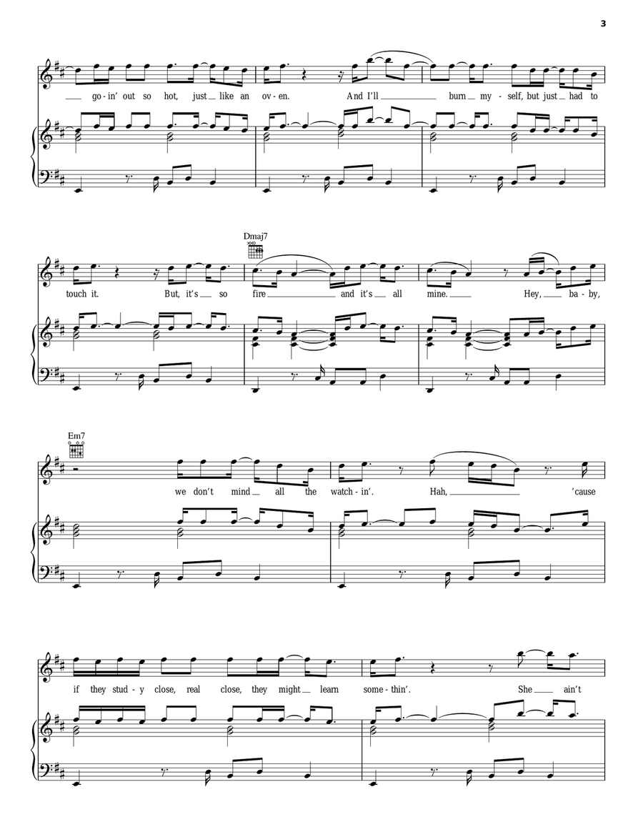 Suit & Tie Suit & Tie Piano, Vocal, Guitar scores gallery preview page 3