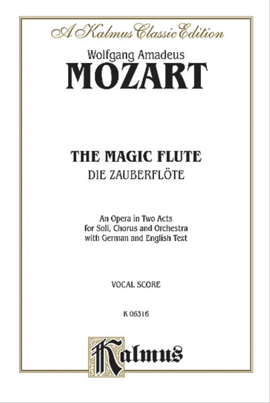 The Magic Flute The Magic Flute Voice scores gallery preview page 1