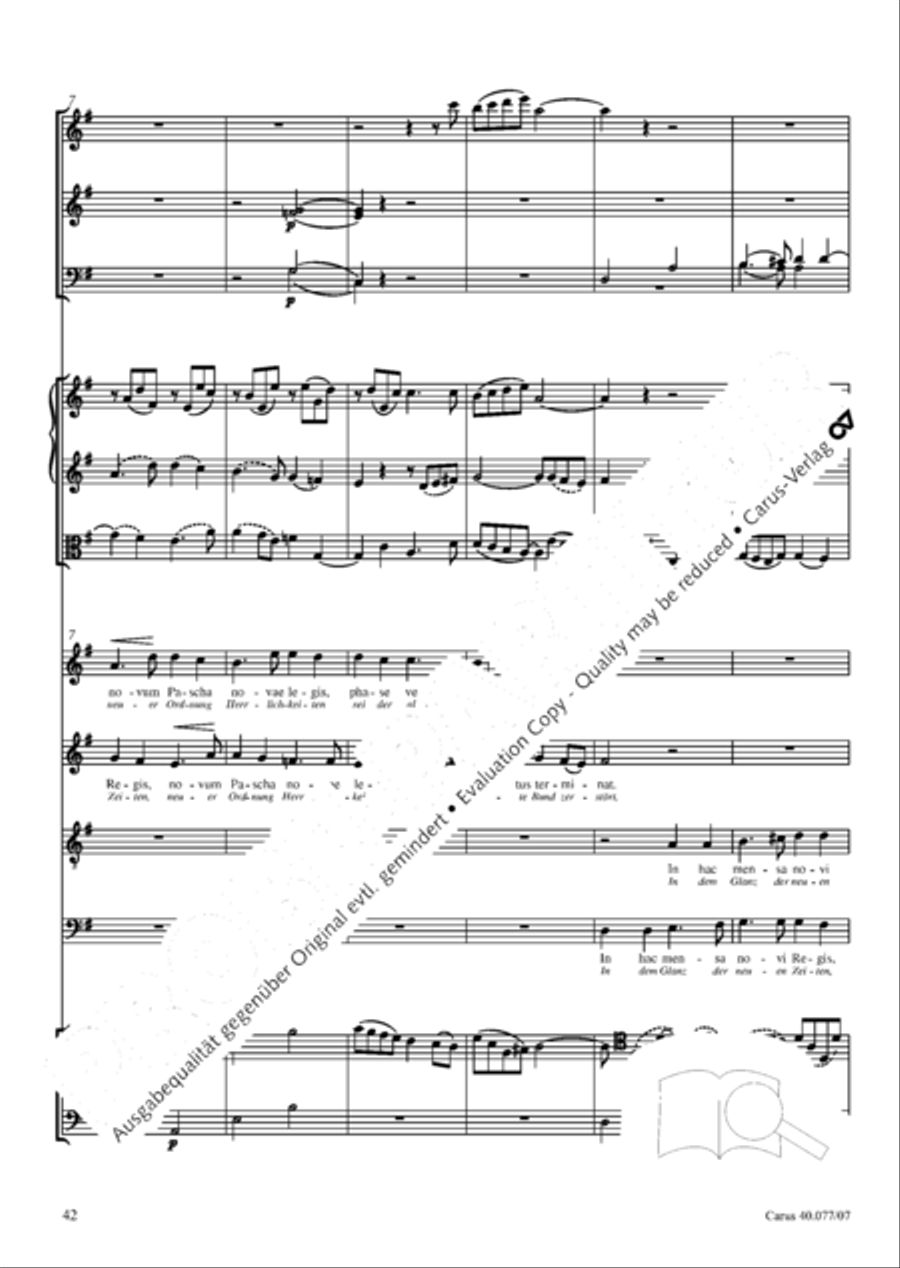 Lauda Sion 4-Part scores gallery preview page 55