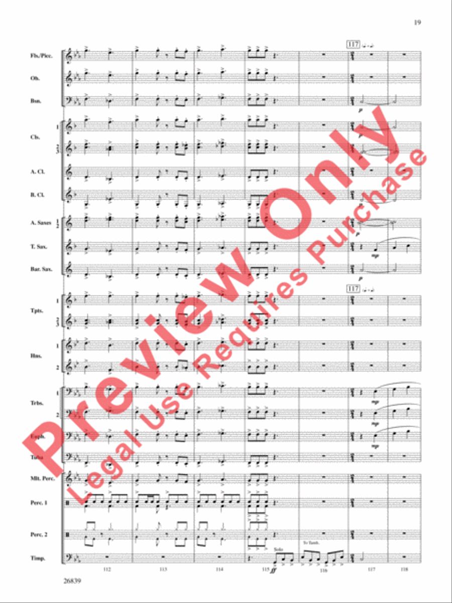 Flourish for Winds Concert Band scores gallery preview page 20
