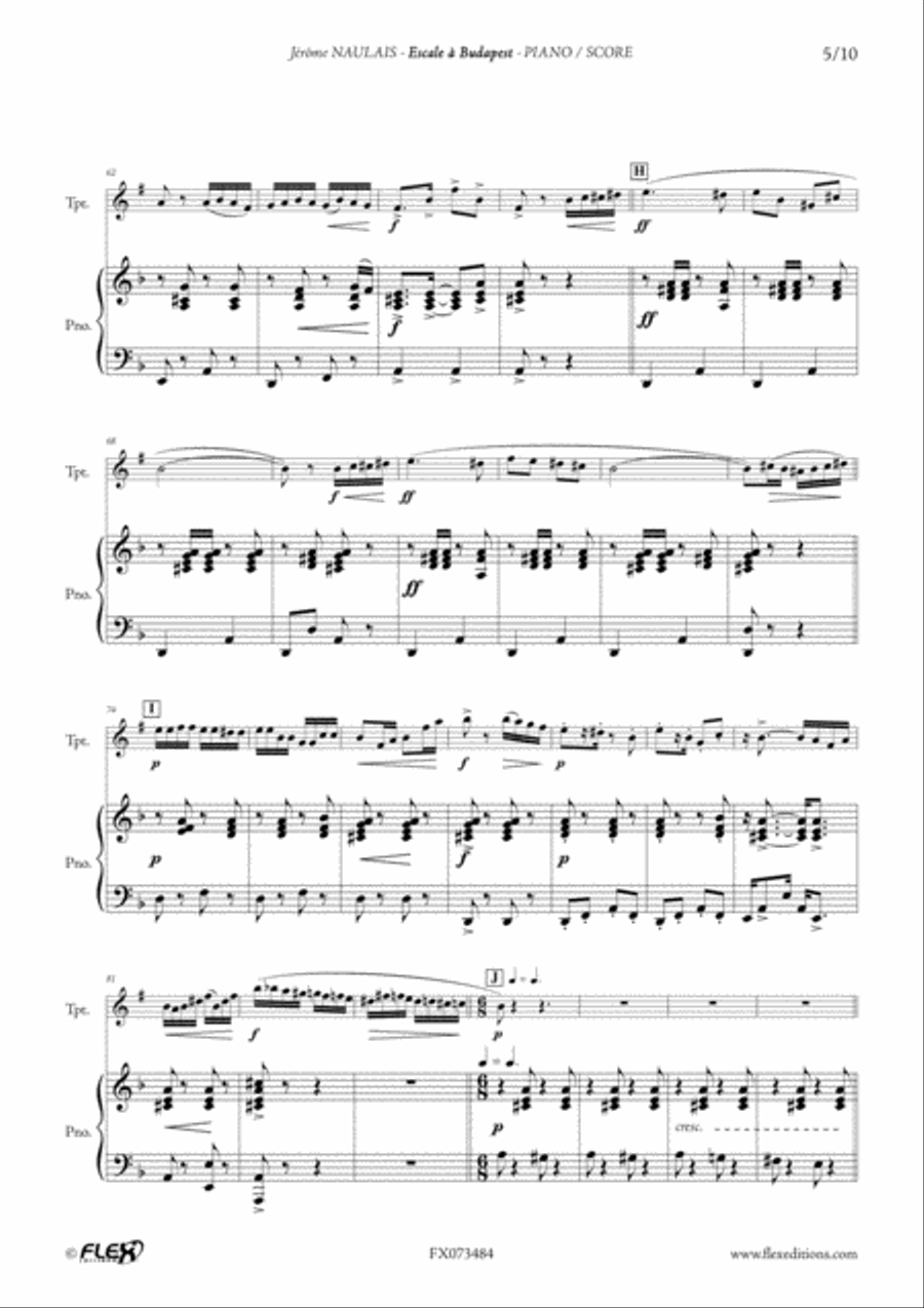 Escale a Budapest Cornet scores gallery preview page 5