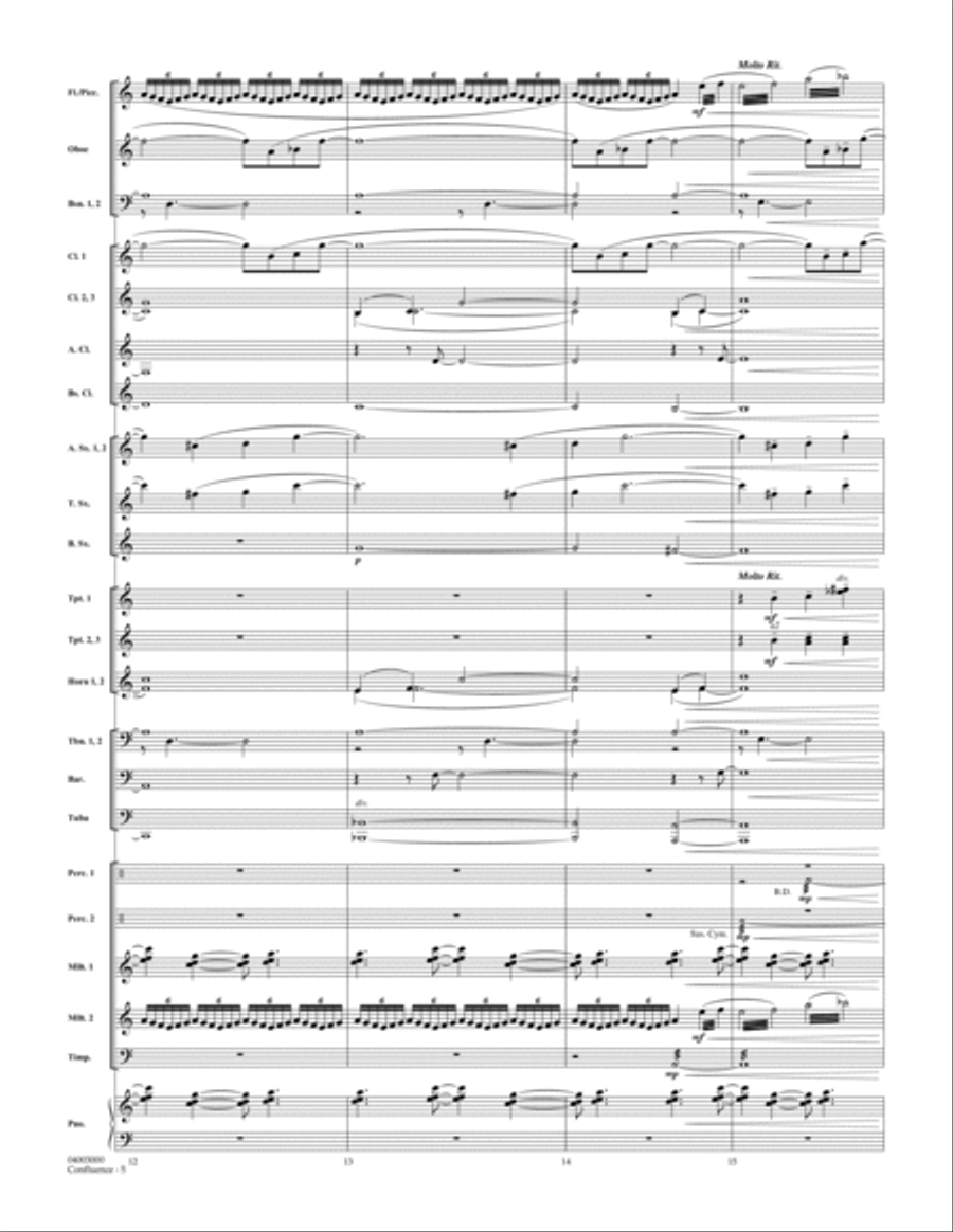 Confluence - Full Score Concert Band scores gallery preview page 5