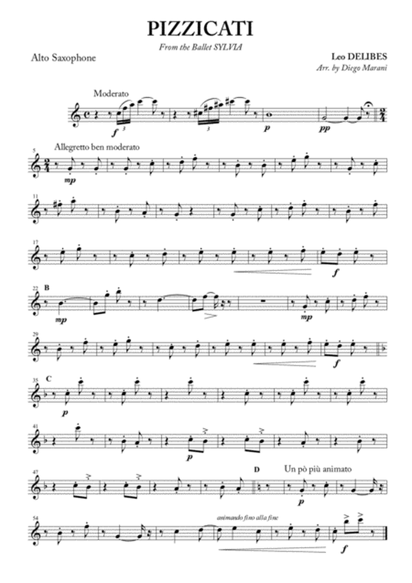 Pizzicati for Saxophone Quartet image number null