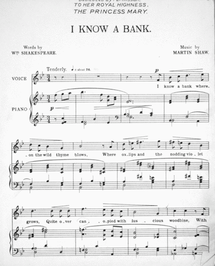 I Know A Bank. Song