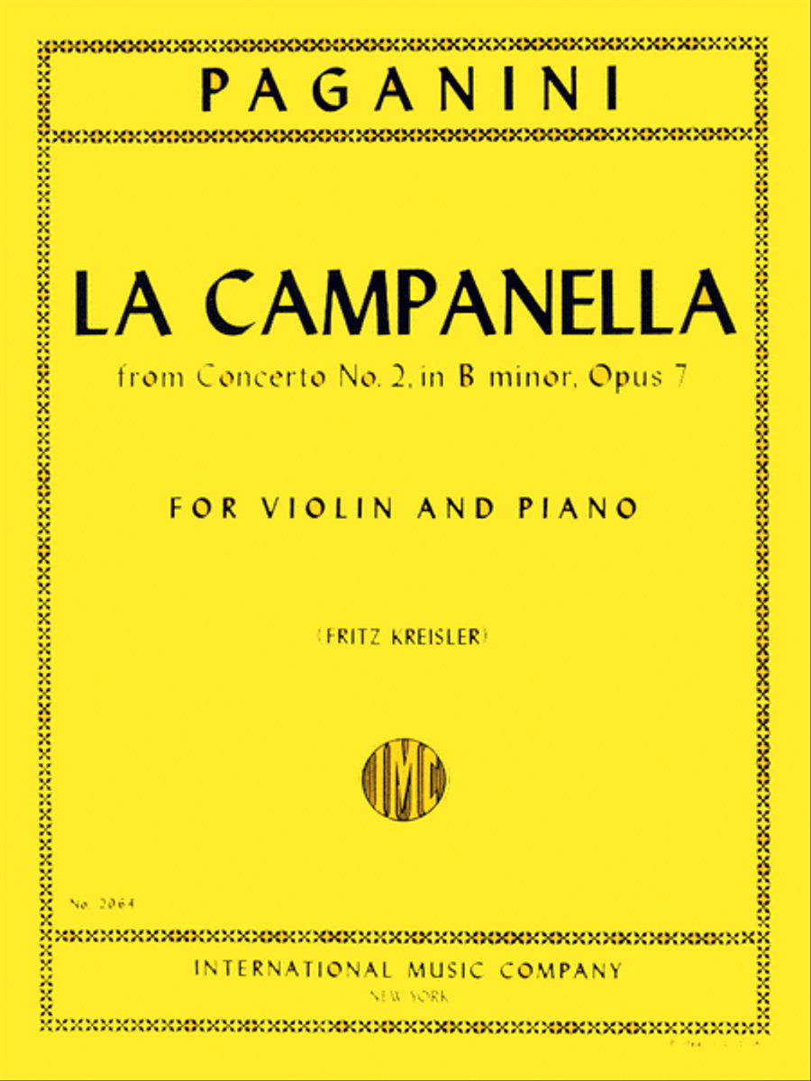 La Campanella (The Bell), Op. 7 Violin Solo scores gallery preview page 1