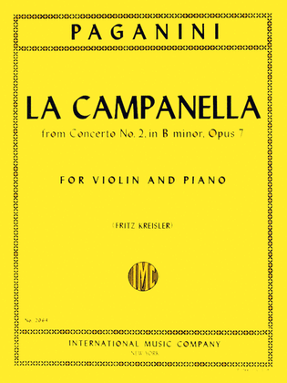 Book cover for La Campanella (The Bell), Op. 7