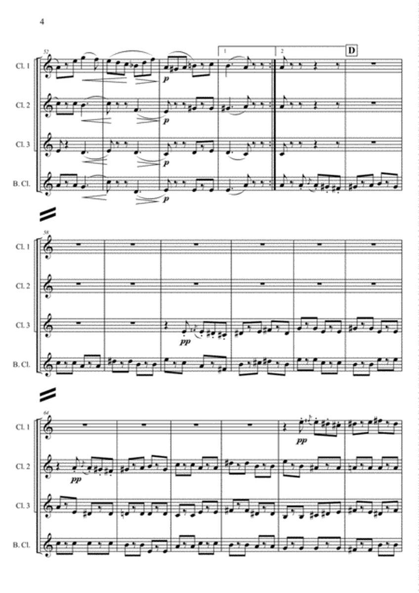 C. Gounod - Marche funebre d'une marionnette, arr. for Clarinet quartet image number null