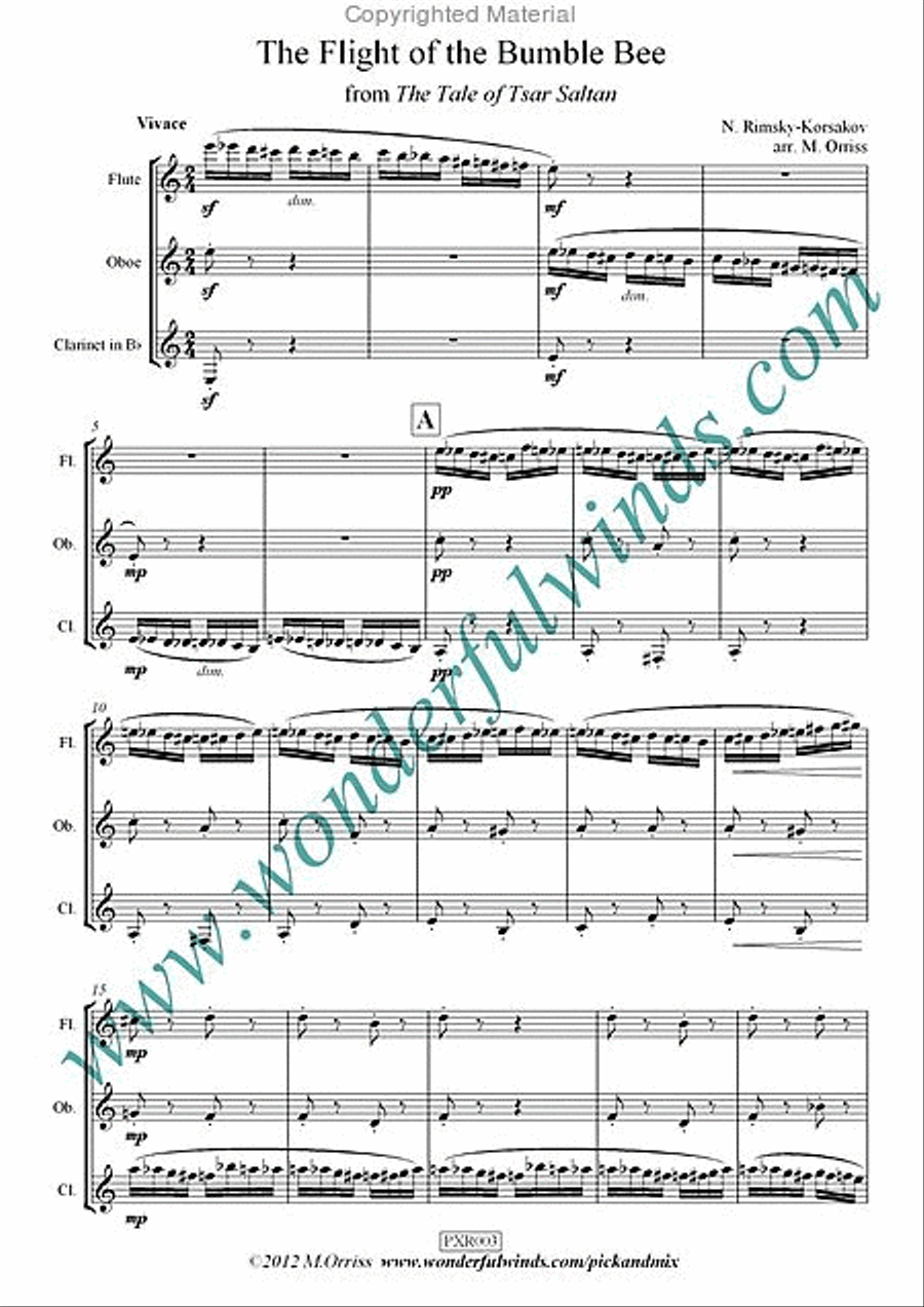 The Flight Of The Bumble Bee Oboe scores gallery preview page 2