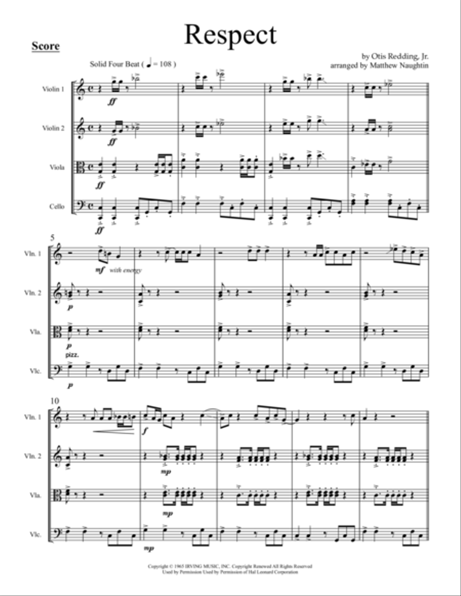 Respect String Quartet scores gallery preview page 2