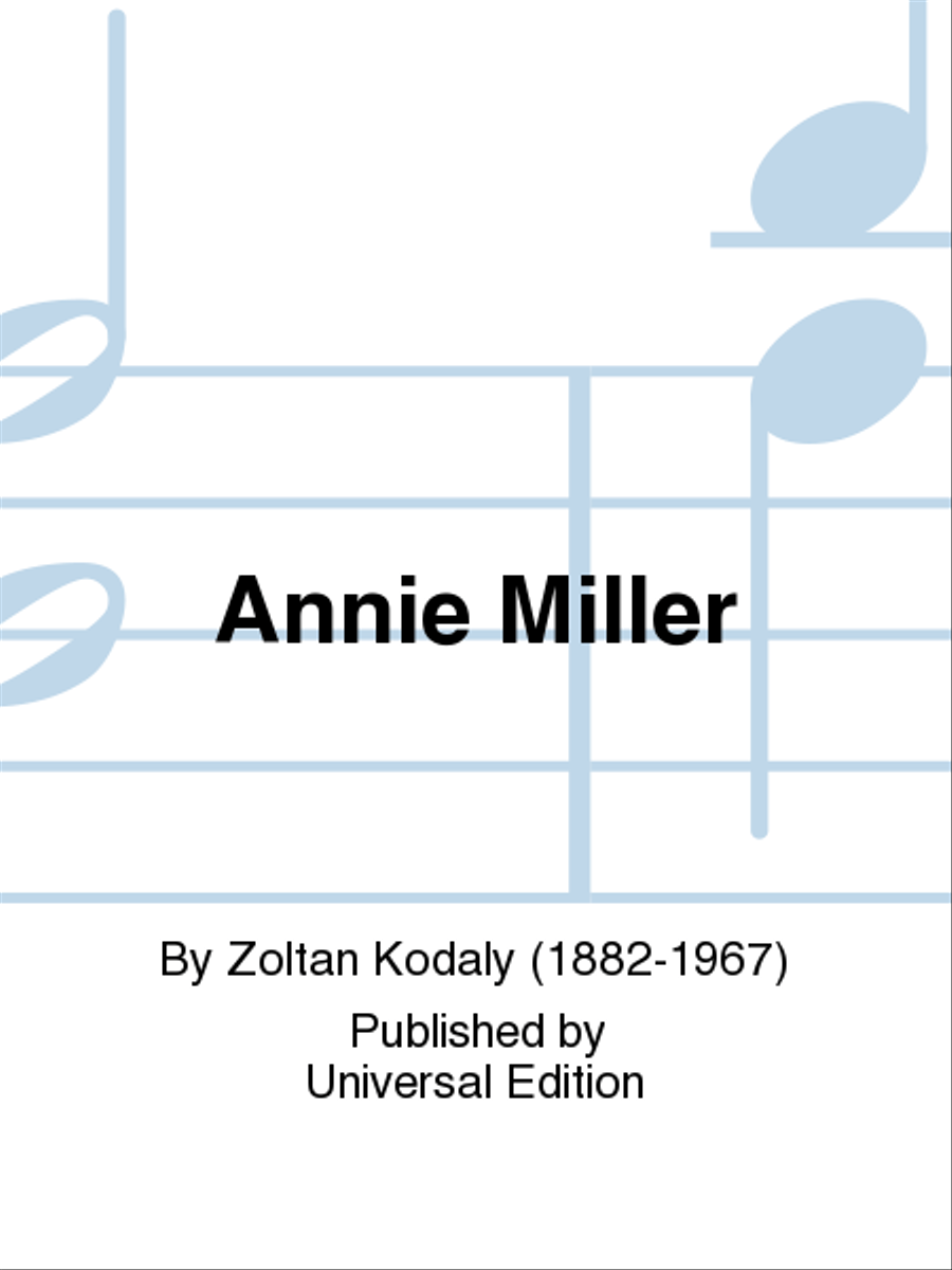Annie Miller School and Community scores gallery preview page 1