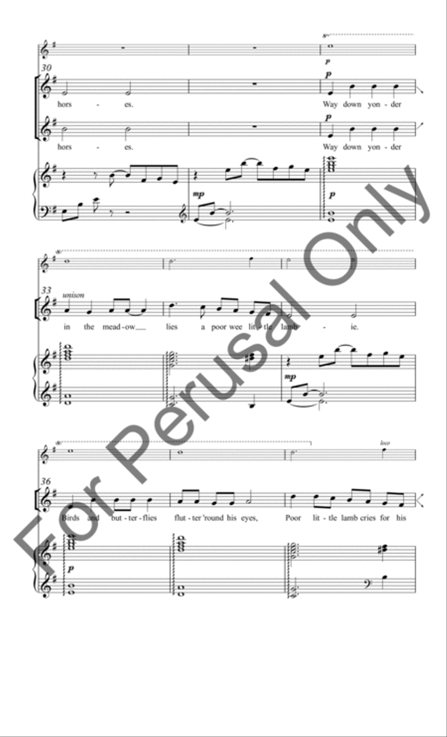 All the Pretty Little Horses TB scores gallery preview page 5