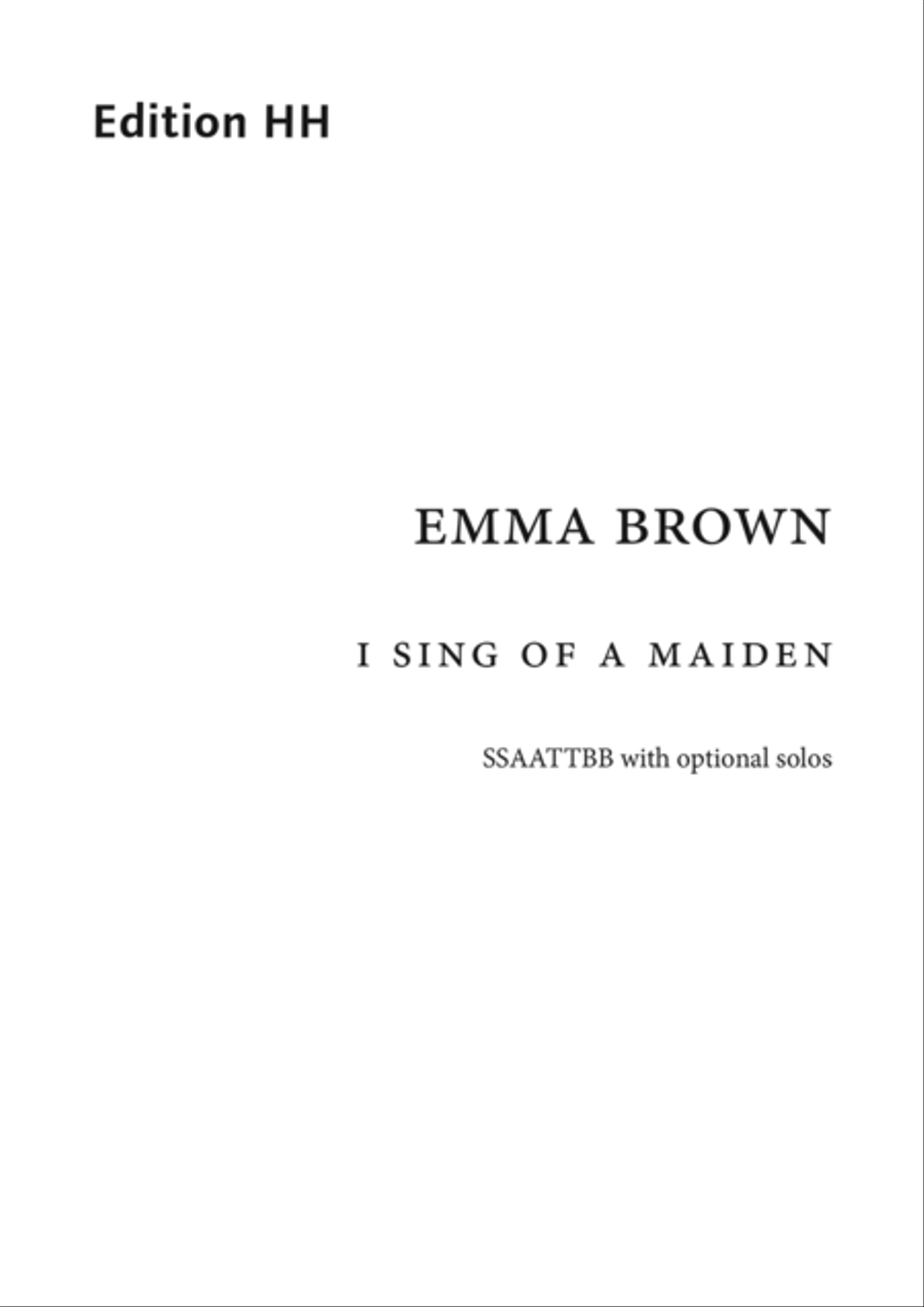 I sing of a Maiden I sing of a Maiden SSAATTBB scores gallery preview page 1