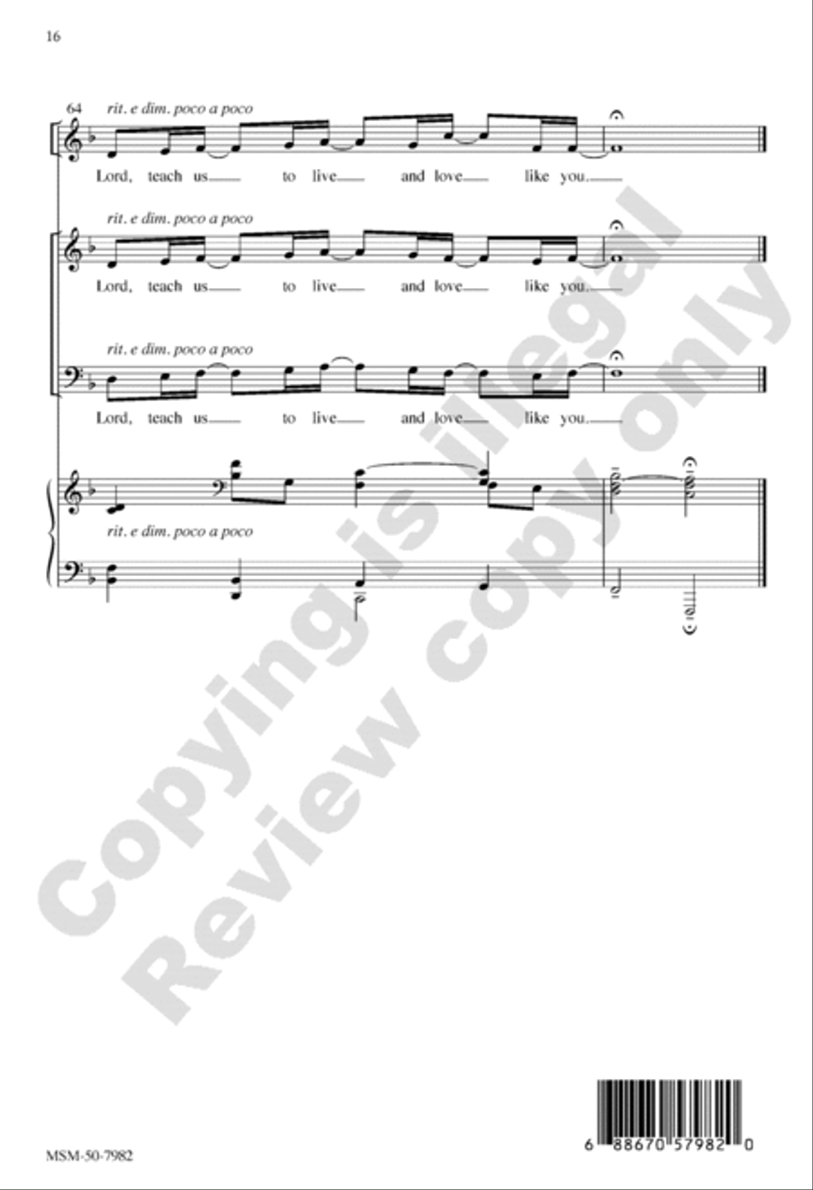 Speak, Lord 4-Part scores gallery preview page 16