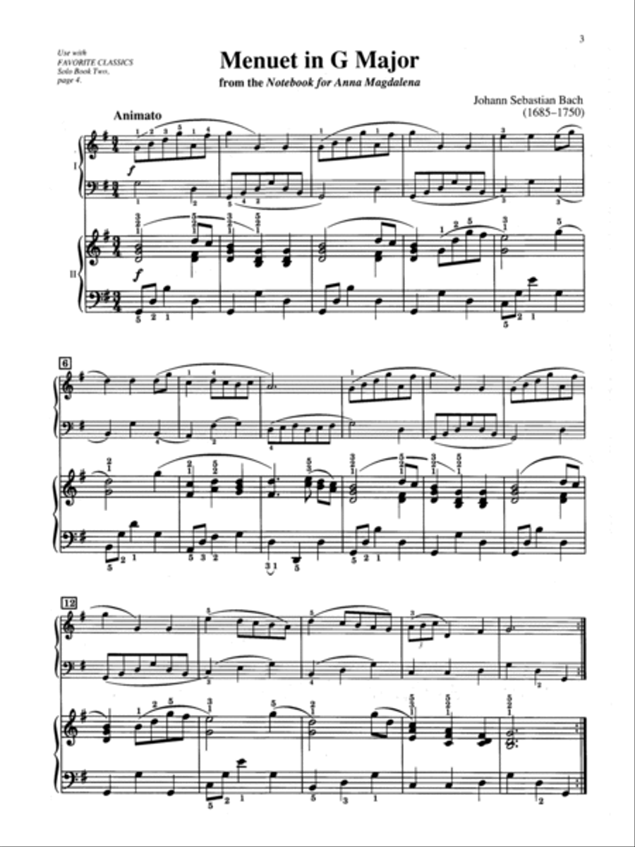 Favorite Classics: Accompaniment, Book 2 Piano Solo scores gallery preview page 4