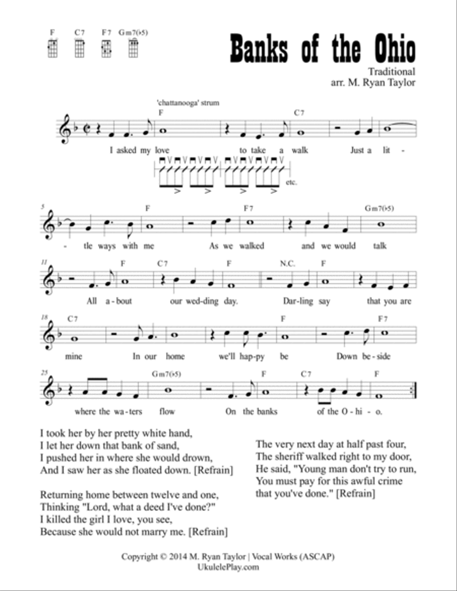 The Haunted Ukulele: A Monster Collection of 59 Spooky Songs Voice scores gallery preview page 4