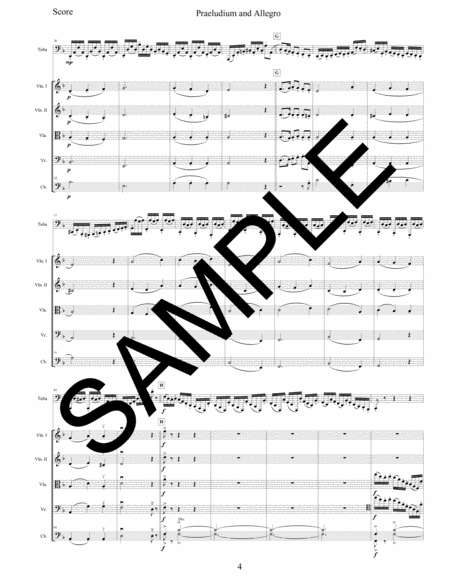 Praeludium & Allegro for Solo Tuba and String Orchestra image number null