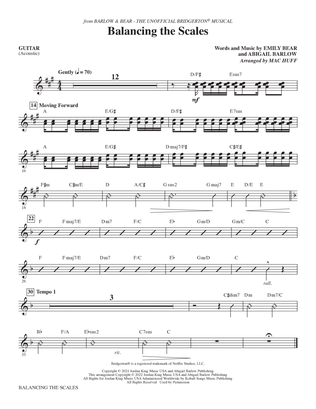 Balancing the Scales (from The Unofficial Bridgerton Musical) (arr. Mac Huff) - Guitar