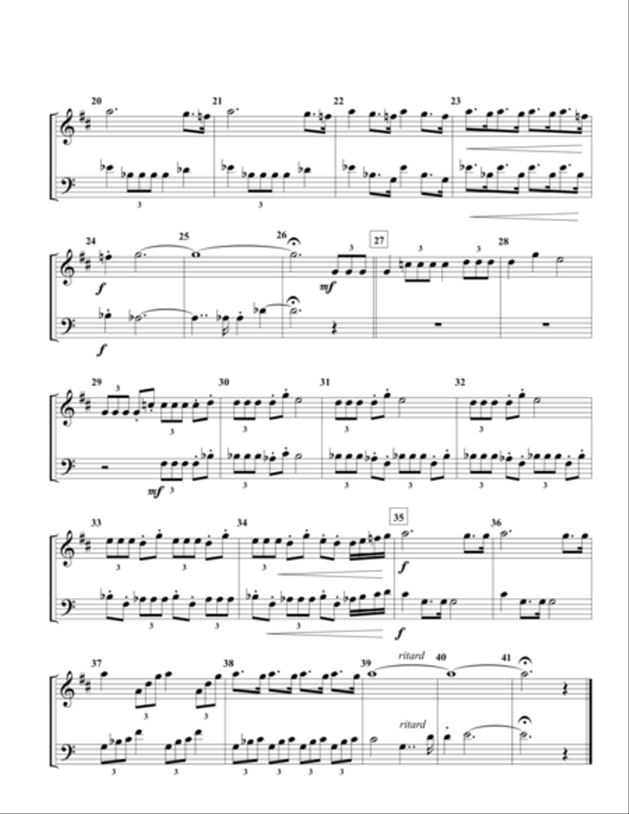 Fanfare for a New Beginning Brass Duet scores gallery preview page 2