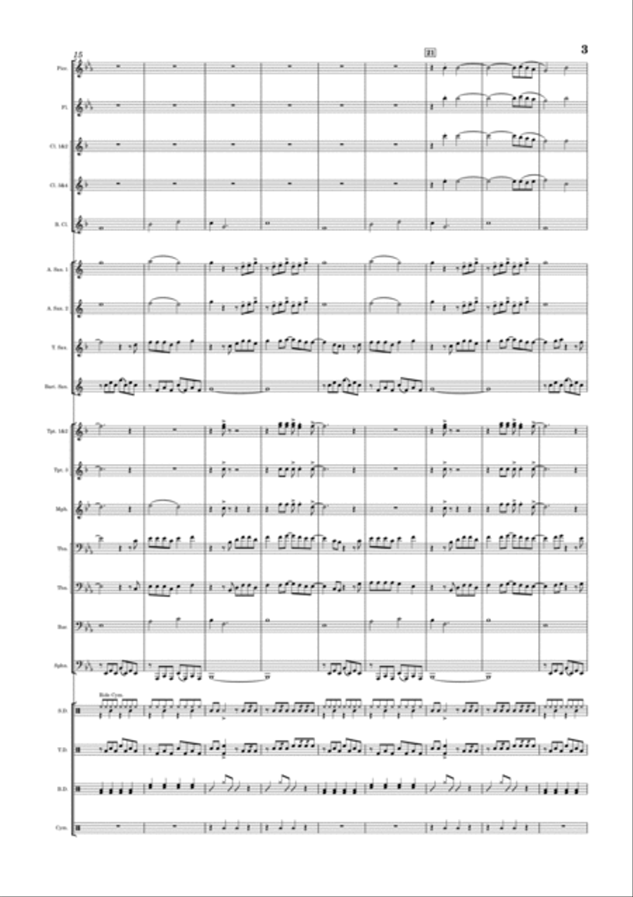 The Other Side Marching Band scores gallery preview page 3