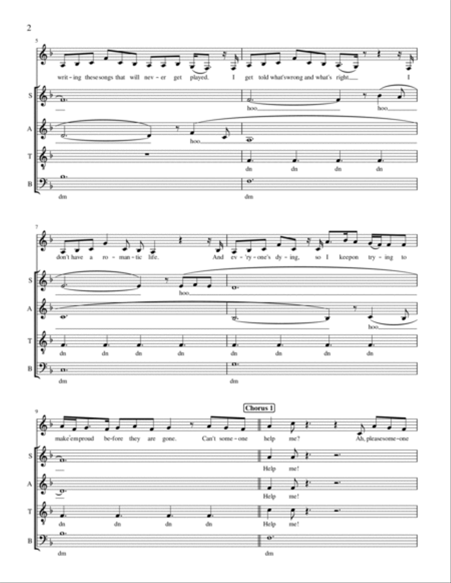 Lonely 4-Part scores gallery preview page 2