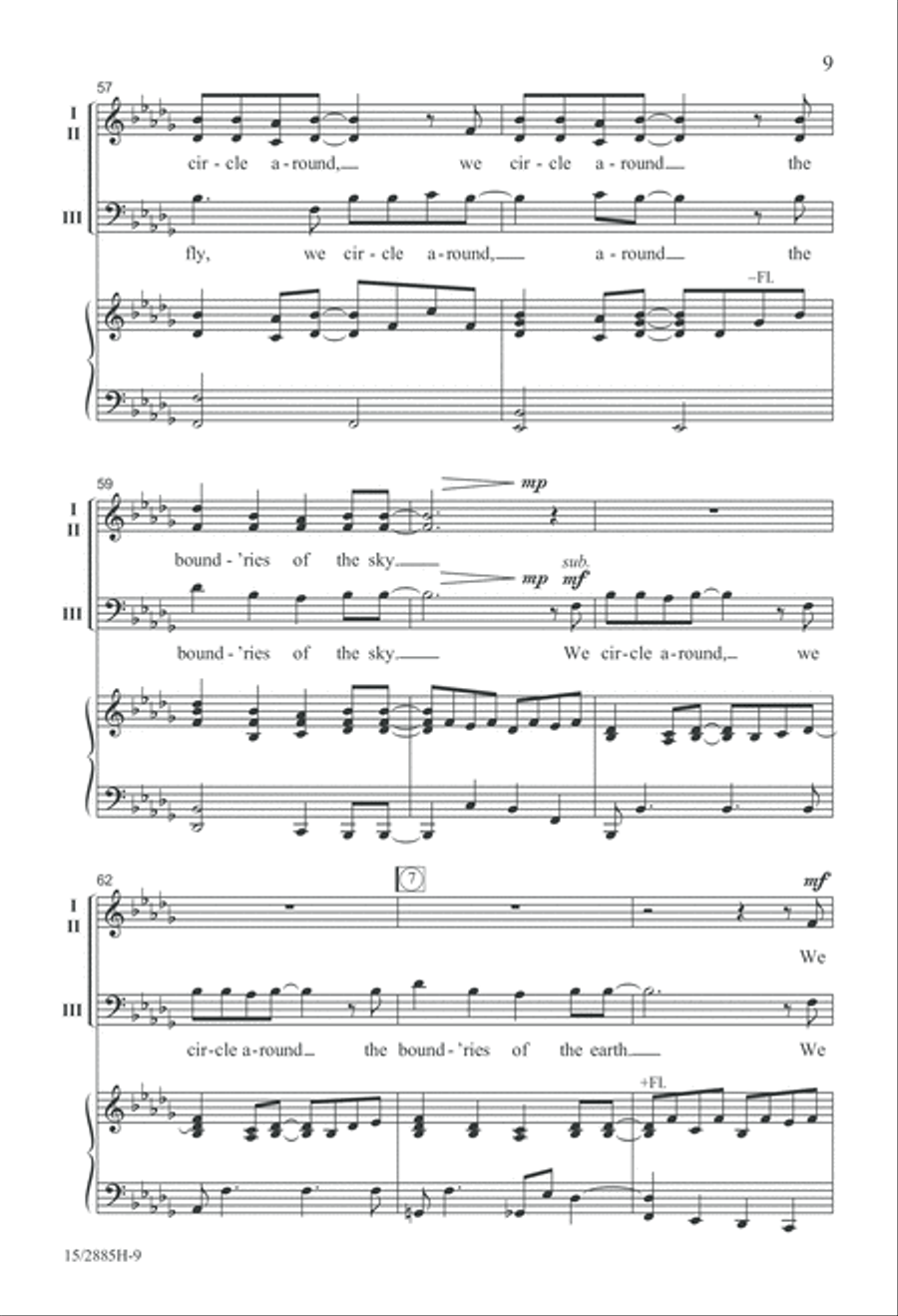 We Circle Around Mixed Choir scores gallery preview page 9