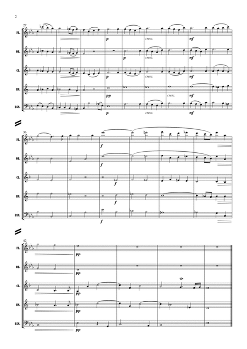 Mozart: Motet "Ave Verum Corpus" K618 - wind quintet image number null