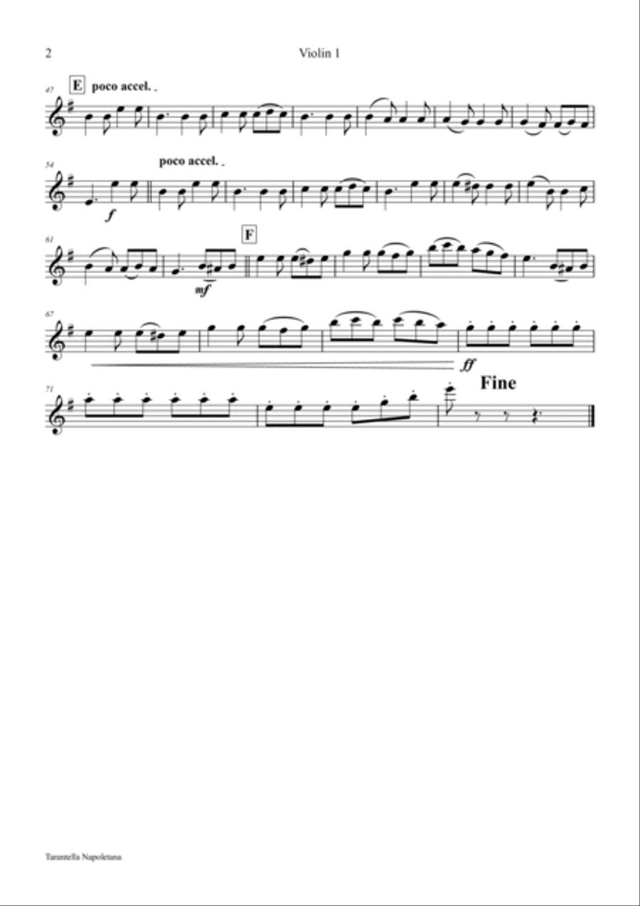 Tarantella Napoletana - Italian Folk Song - String Orchestra String Orchestra scores gallery preview page 6