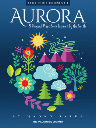 Book cover for Aurora - 5 Original Piano Solos Inspired by the North