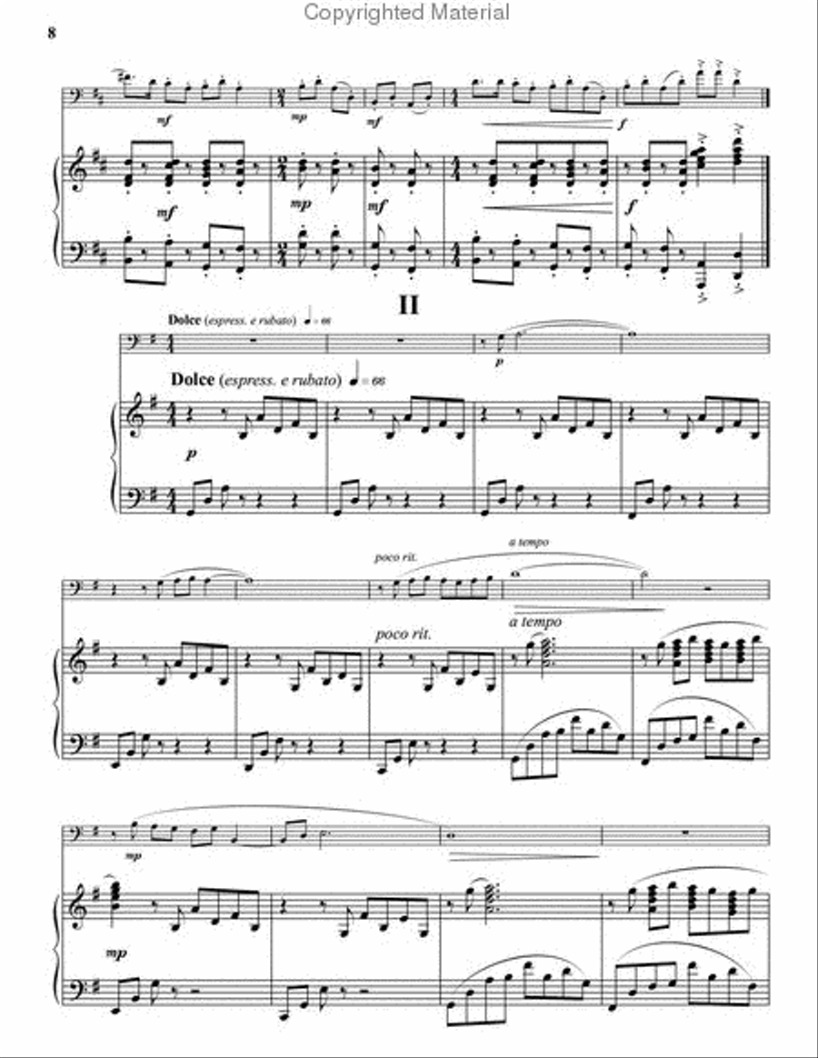 Sonata for Euphonium Euphonium scores gallery preview page 4