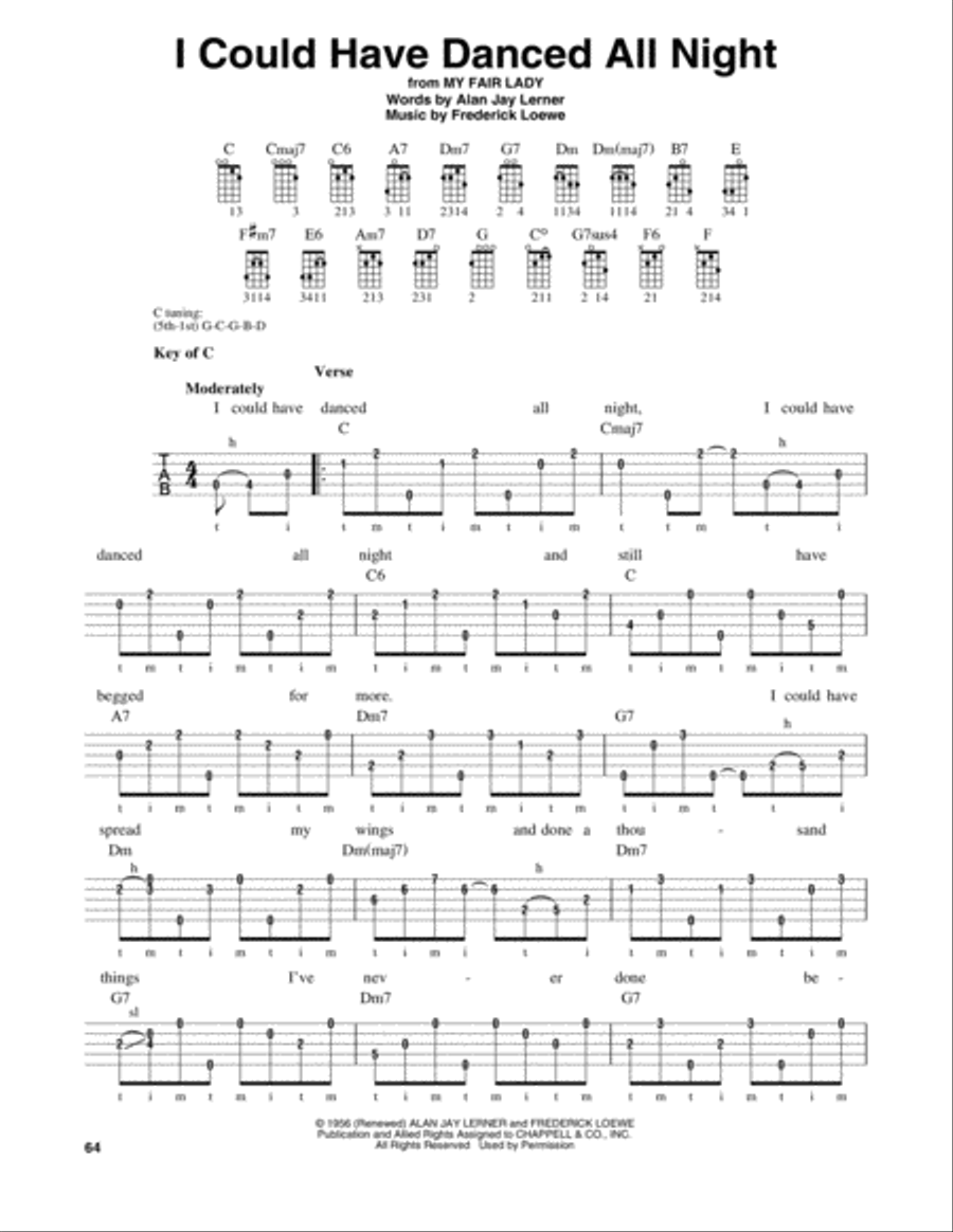 I Could Have Danced All Night Banjo scores gallery preview page 1