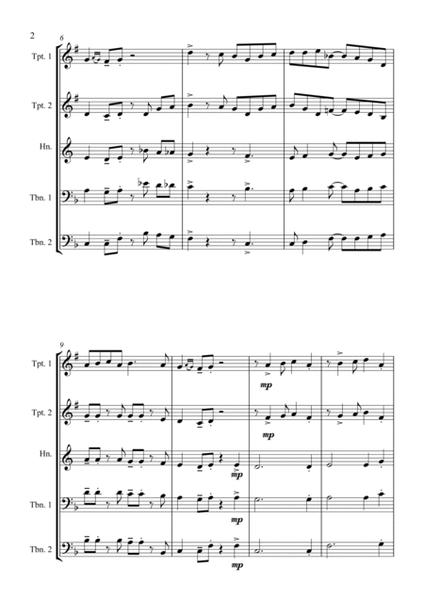 Jazz Carols Collection #3 - Brass Quartet (Deck the Halls; Good King Wenceslas and Joy to the World) image number null
